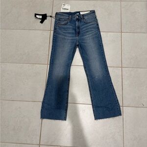 Rag & Bone High-Rise Flare Jeans in Blue
